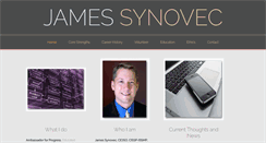 Desktop Screenshot of jamessynovec.com
